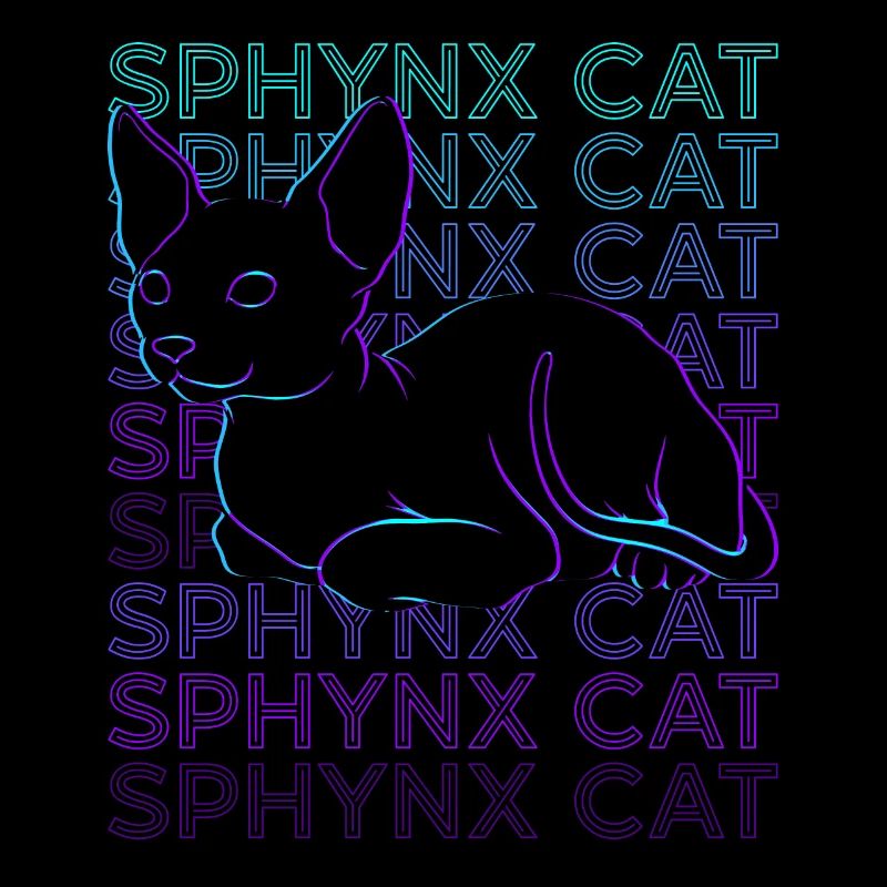 Sphynx Chat Rétro