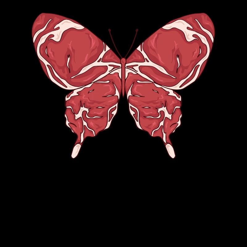 Meatcore Aesthetics Weirdcore Butterfly