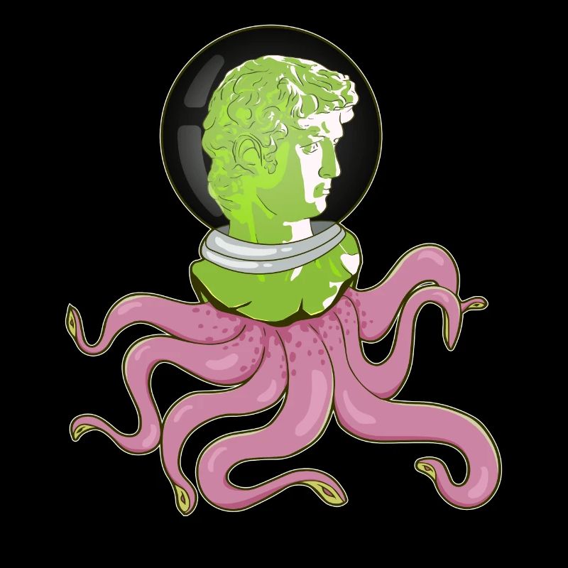 Biopunk David Griechische Statue Tentakel Weirdcor