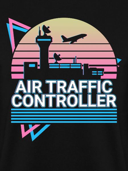 Fluglotse ATC Flugkontrolle Retro