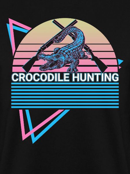 Krokodiljagd Krokodiljäger Retro
