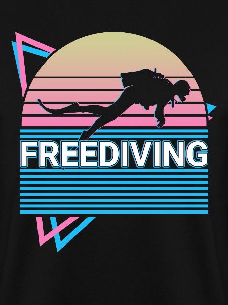 Freitauchen Freitaucher Retro
