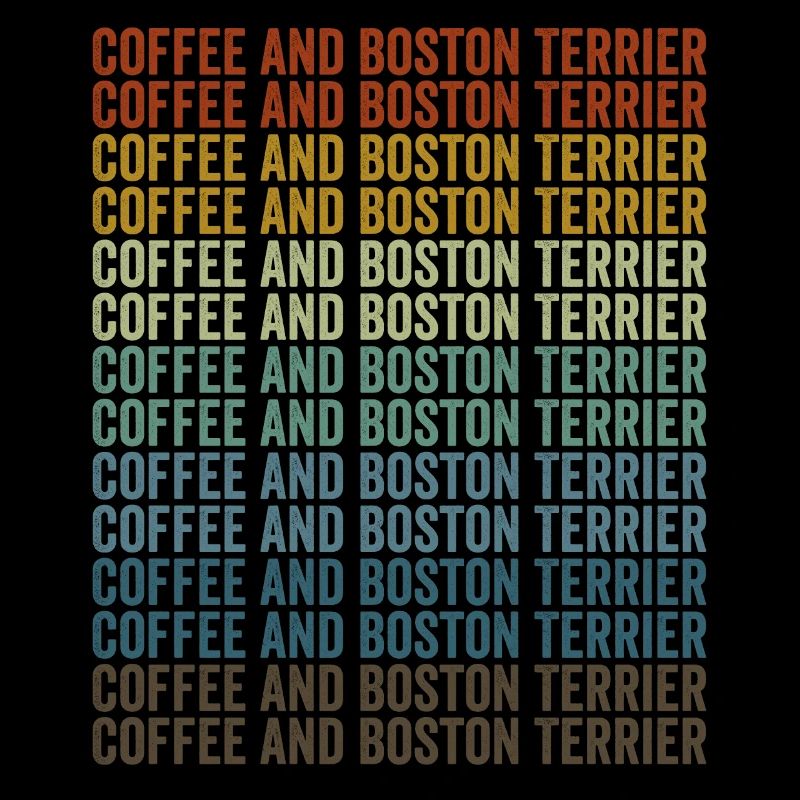 Café et Boston Terrier Boston Terrier