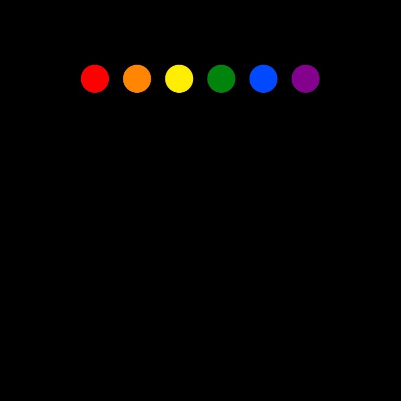 Points de couleur arc-en-ciel LGBTQ