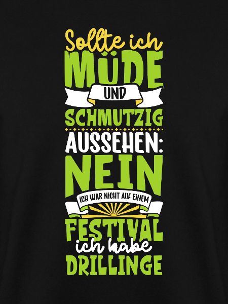 Müde und schmutzig - Drillinge
