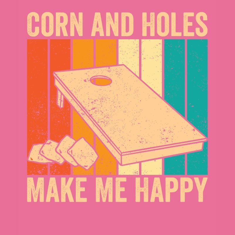 Funny Cornhole Corn Hole Retro