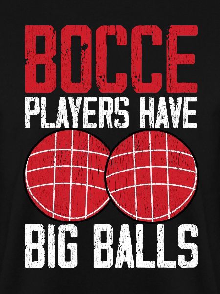 Lustiger Boccia-Spieler