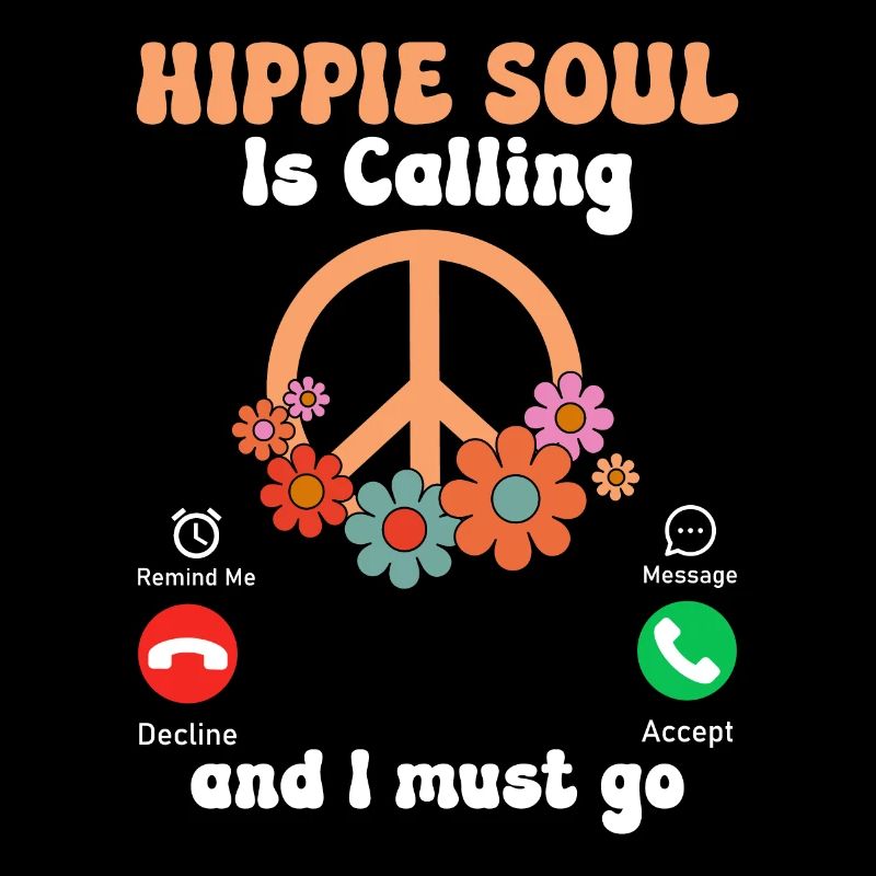 Funny hippie peace
