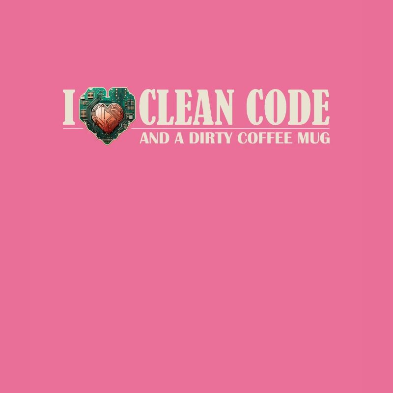 I Love Clean Code and Dirty Coffee Mug Devs Who