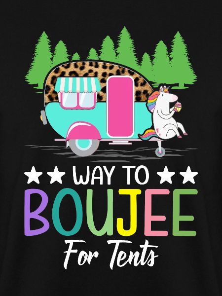 Boujee Camping Weiblicher Glamper
