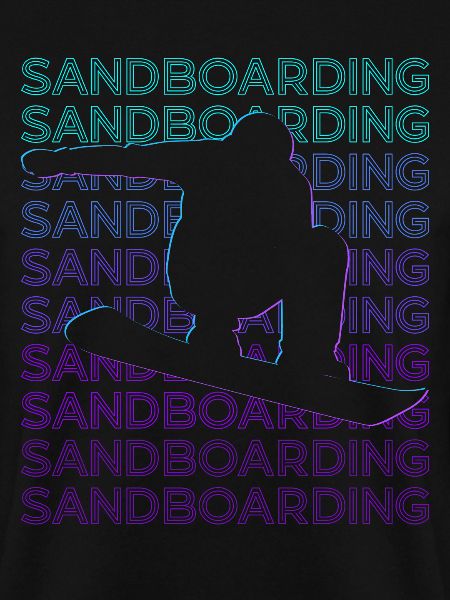 Sandboarding Sandboarder Retro