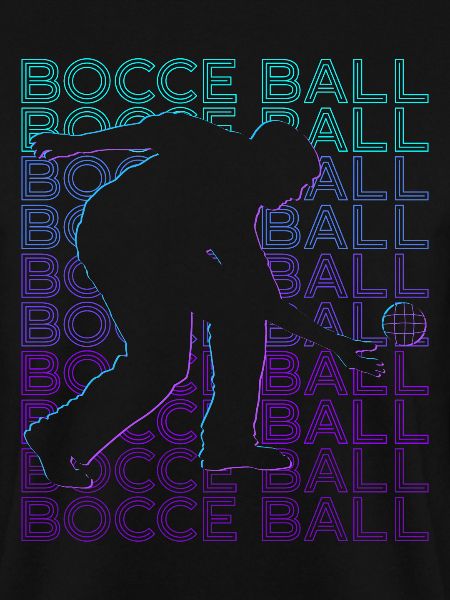 Boccia-Spieler Retro