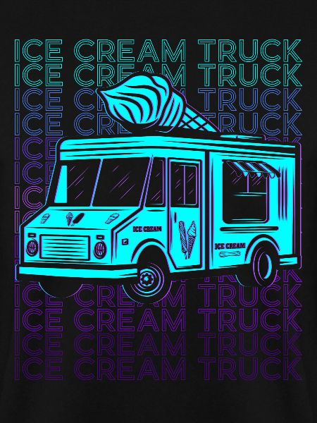 Eiscreme-Truck-Fahrer Retro