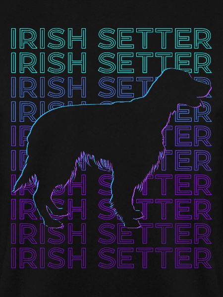 Irish Setter Hund Retro