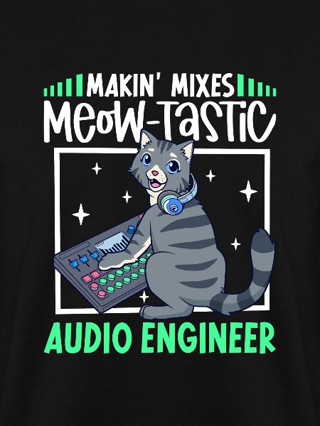 Katze am Mischpult - Tontechniker