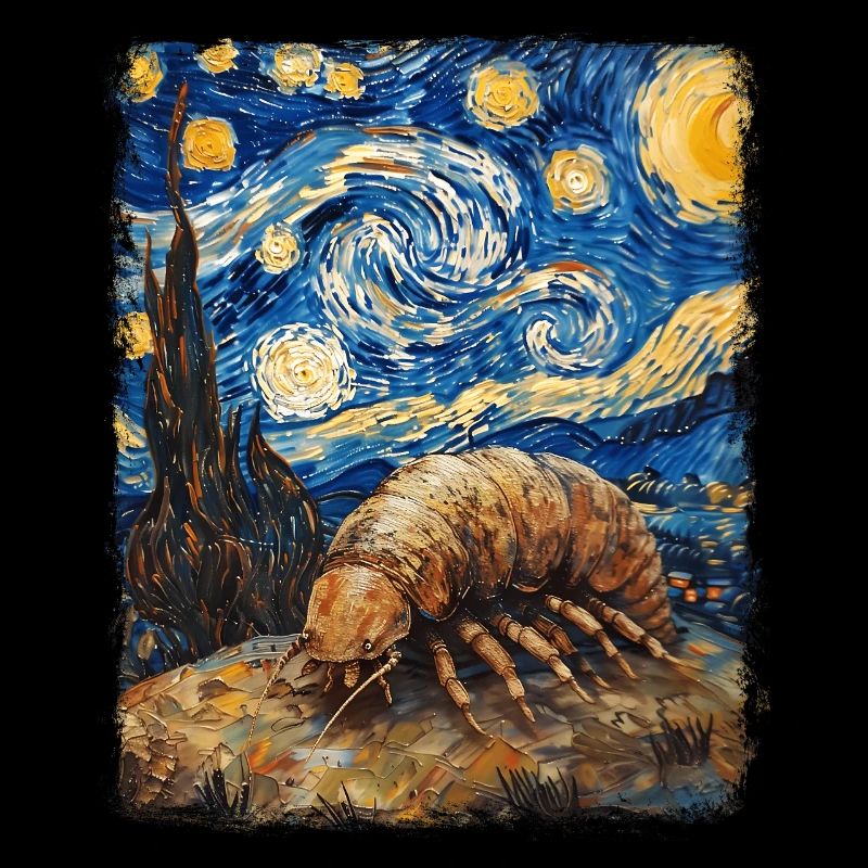 Isopods Sternennacht Gemälde