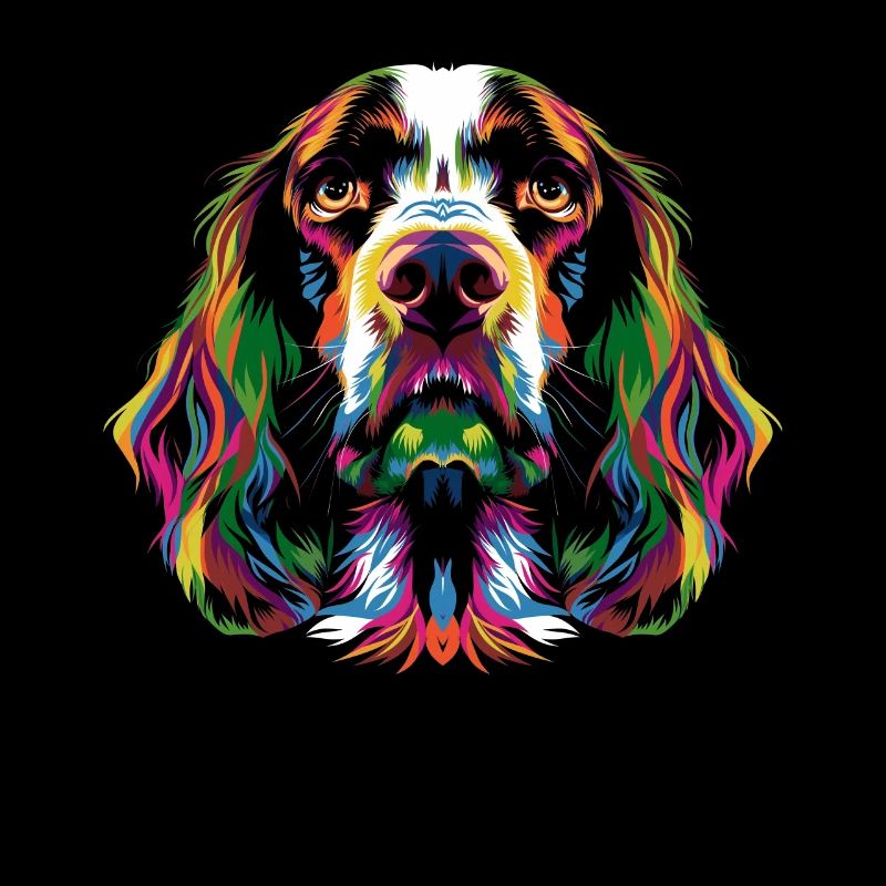 Springer Spaniel Hund Popart