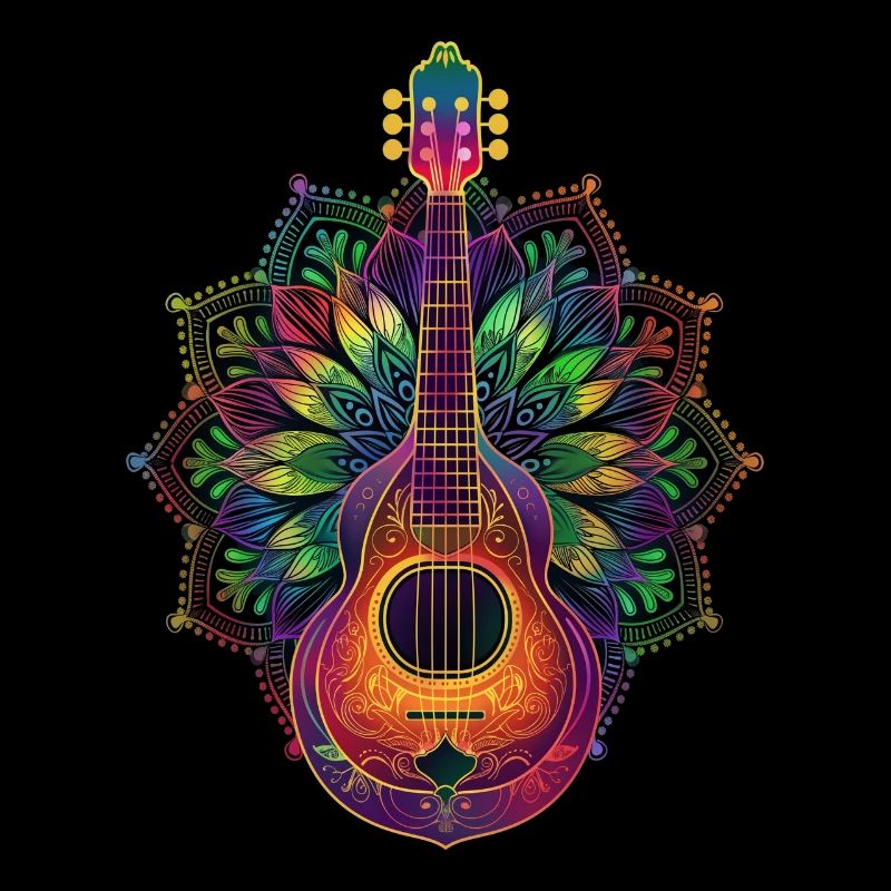 Mandoline Mandolinist Instrument Popart