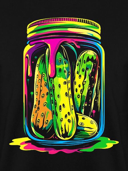 Gurken-Dill-Glas Popart