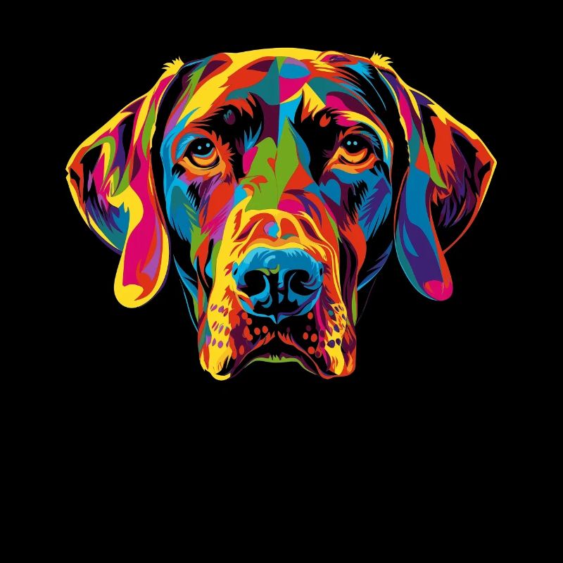 Vizsla Hund Popart