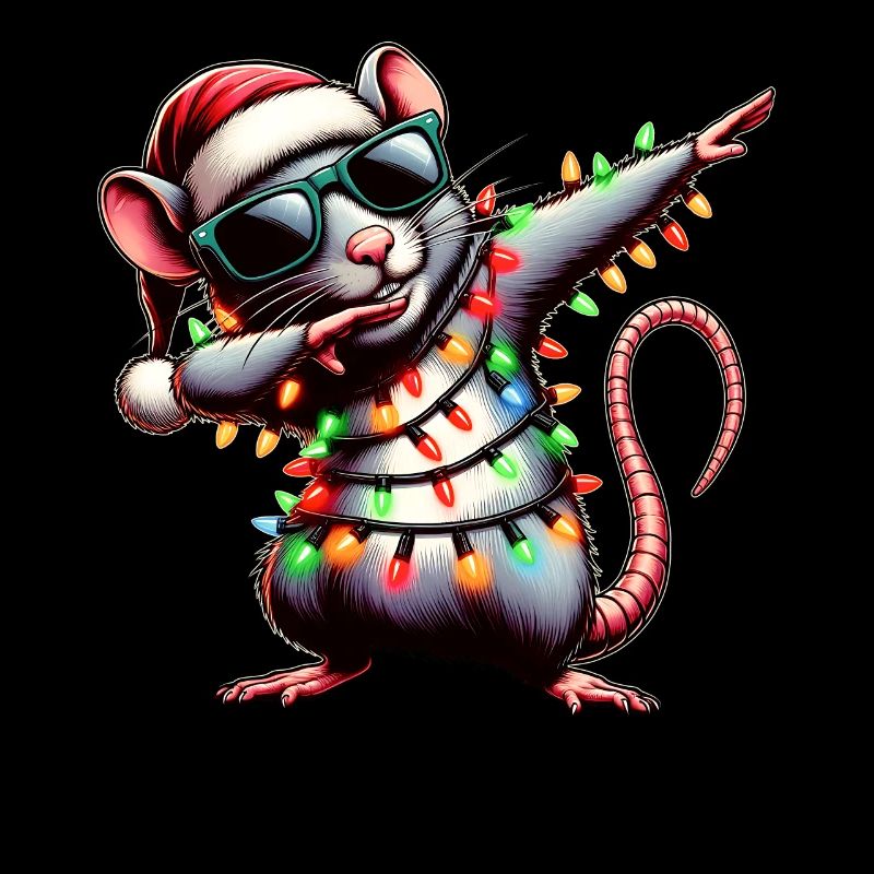 Polka Dot Rat Souris Lunettes de soleil Noël mignon
