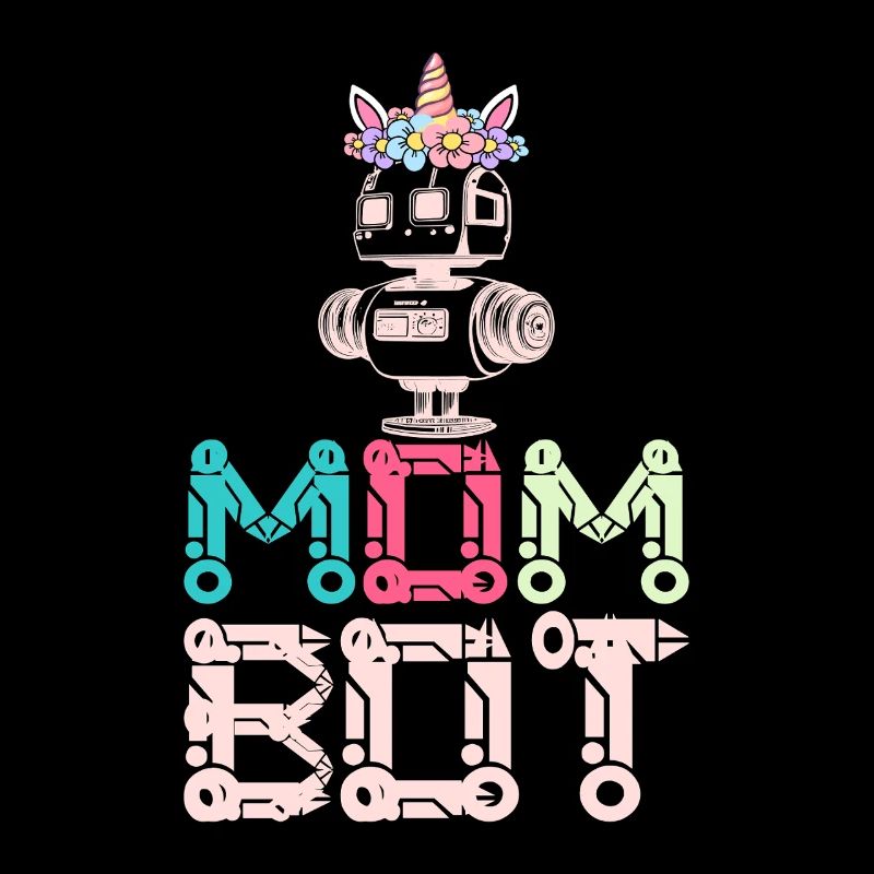 Mom Bot Robot Robot Engineer Mom Illustration