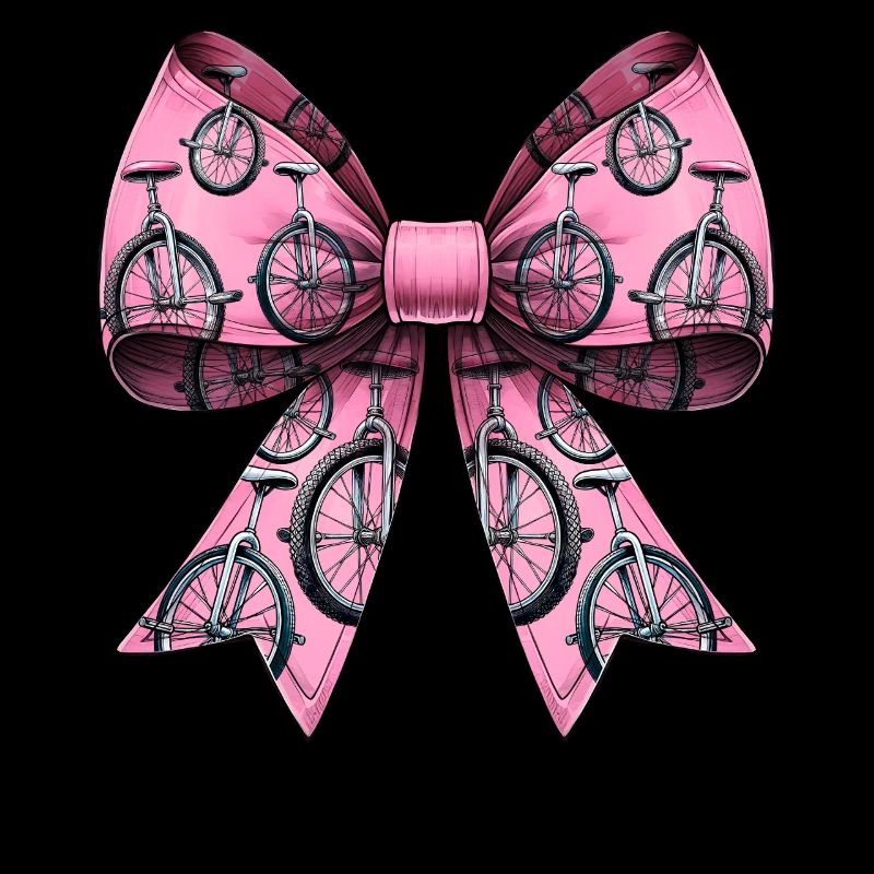 Coquette Bogen Einradfahren Einrad Muster Rosa