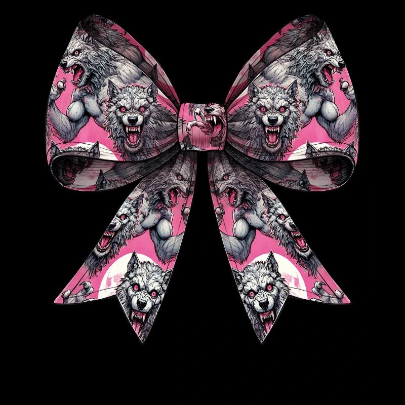 Coquette Bogen Werwolf Wolf Muster Halloween