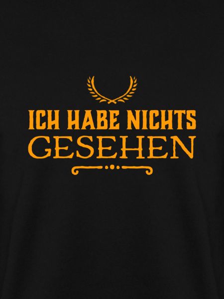 ich sah nichts