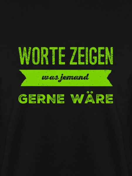 Worte sind unwichtig
