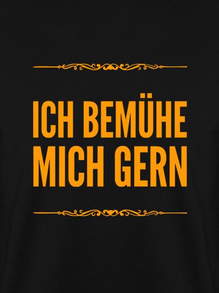 ich strenge mich an