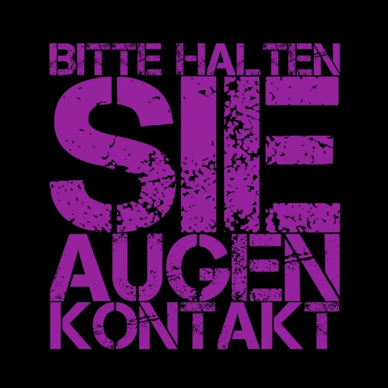bitte halten Sie Augenkontakt