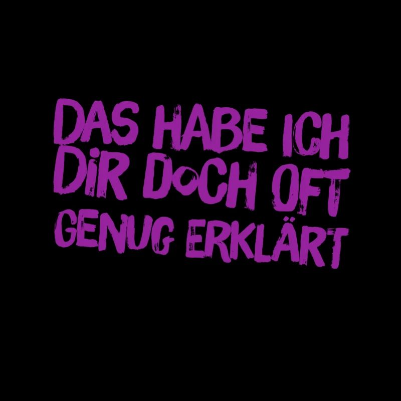 oft genug erklärt