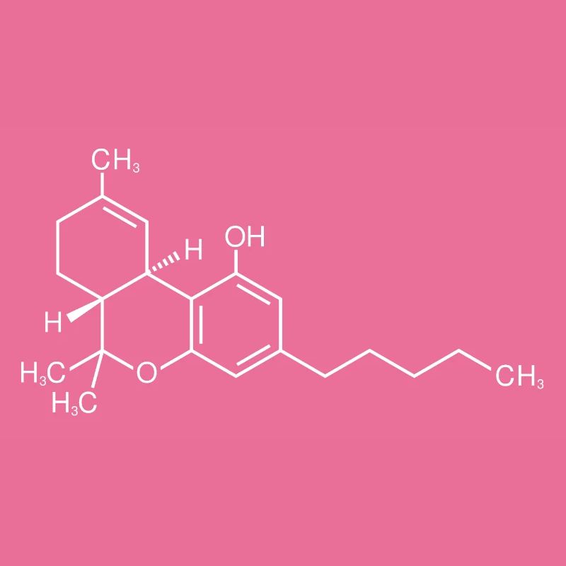 THC Molecule Structural Formula