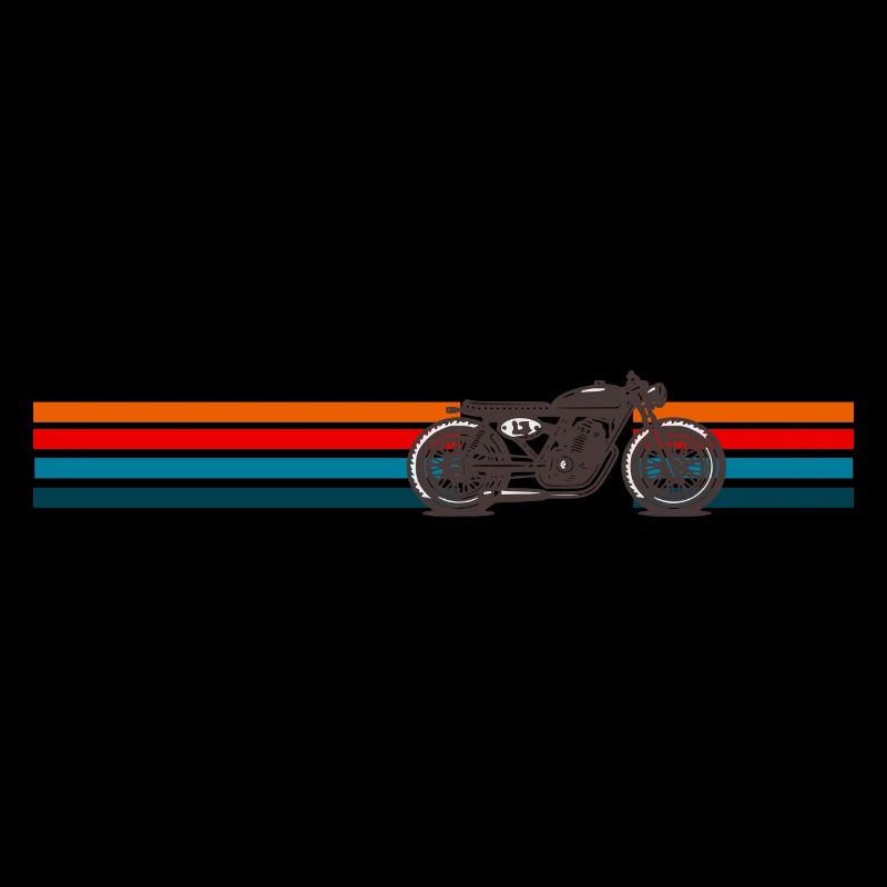 Motorrad Cafe Racer Retro Design