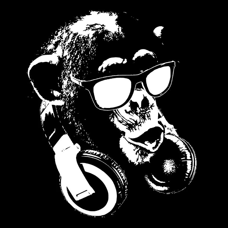 Monkey DJ White