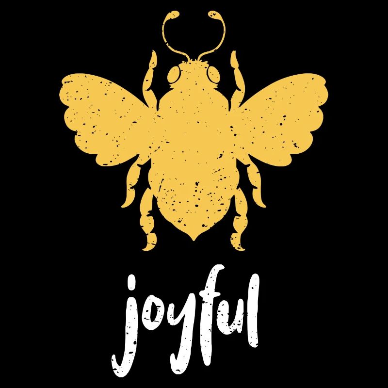 Abeille jaune Abeille joyeuse Soyez joyeux
