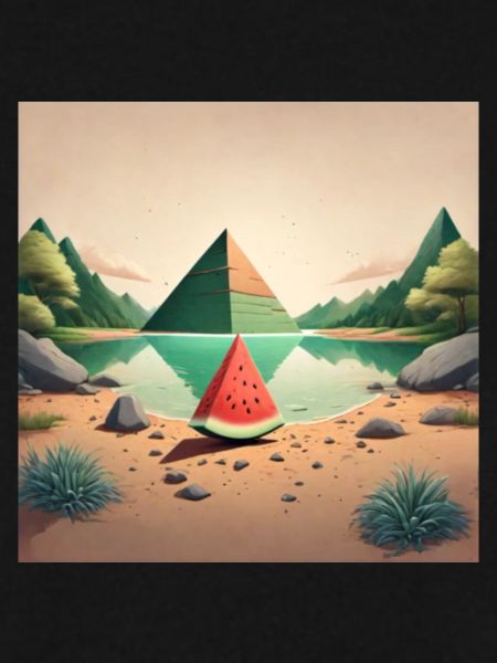 Melone mit Pyramide