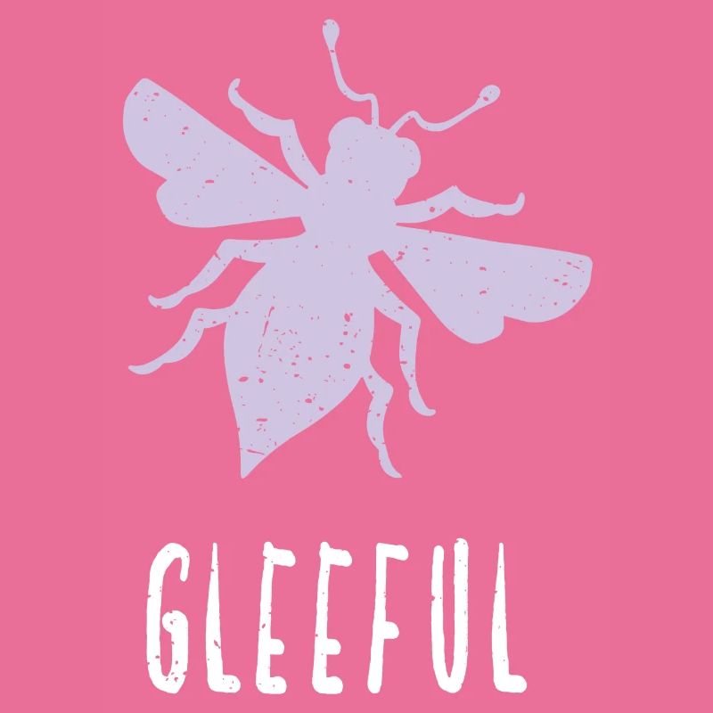 Abeille pastel violette Abeille joyeuse Soyez joyeuse