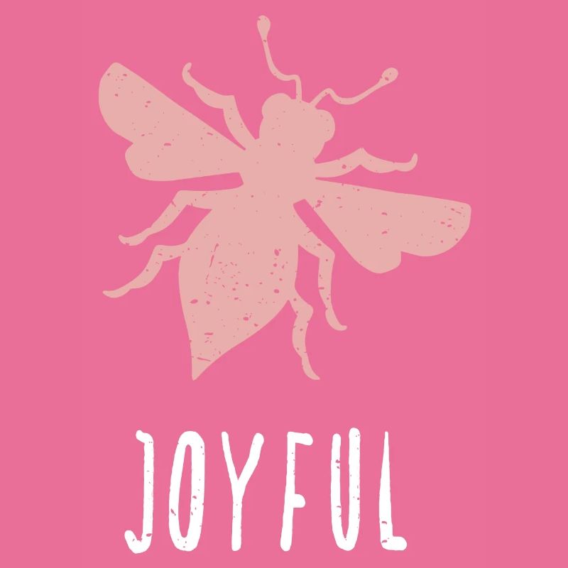Abeille rose Abeille joyeuse Soyez joyeuse