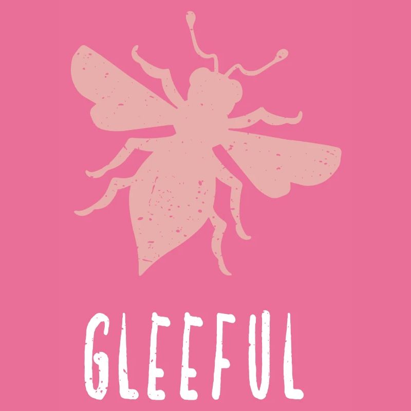 Abeille rose Abeille joyeuse Soyez joyeuse