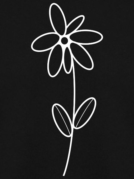 Weiße einfache Blume: isa