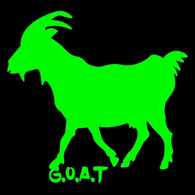 Ziege neon grün