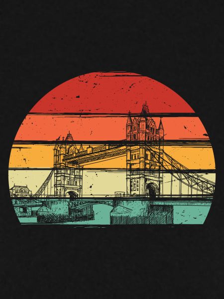 Retro Sunset Circle