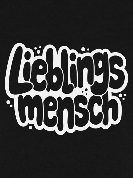 Lieblingsmensch Bubble Typografie