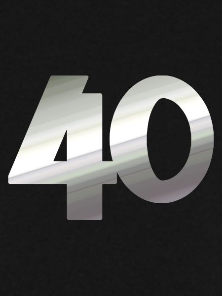 geschenk, 40 metallisch
