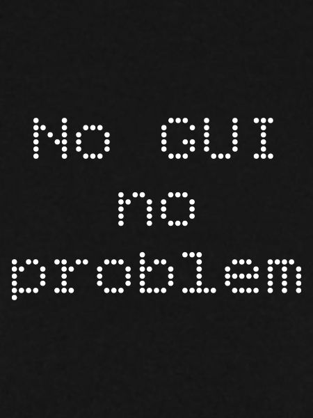 No GUI no problem