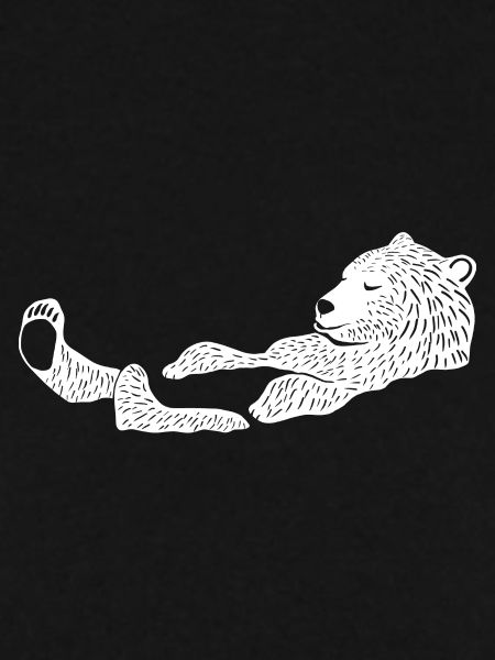 Eisbär, der Schwimmer
