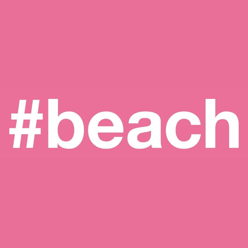 Hashtag de la plage