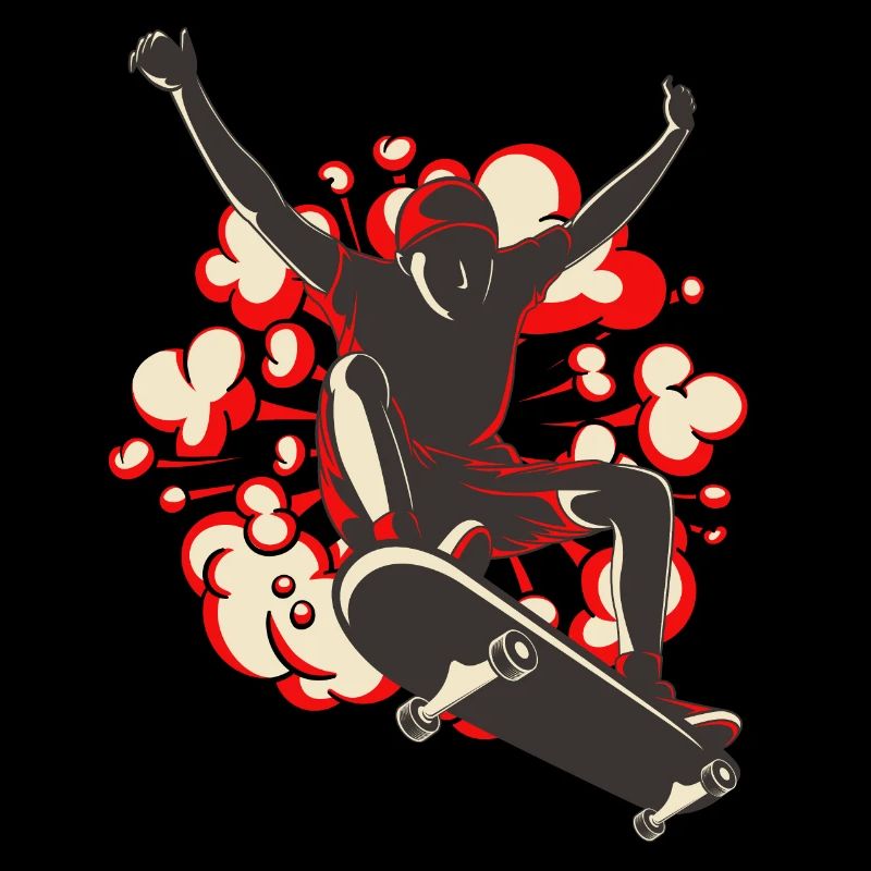 Skateboard retrorote Explosion